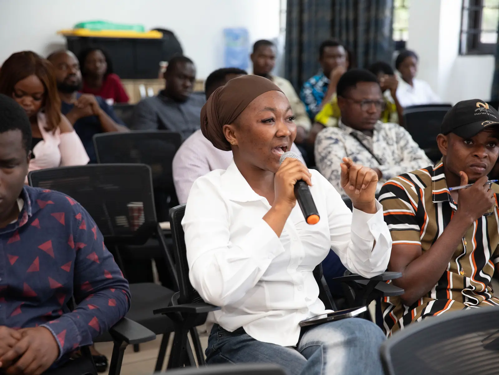 A participant contributing to a BTS climate conversation