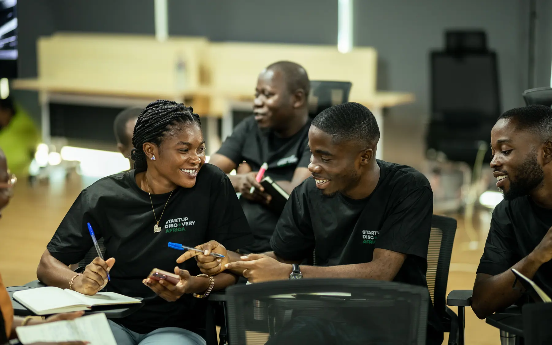 Startup Discovery participants exchanging enterprise ideas